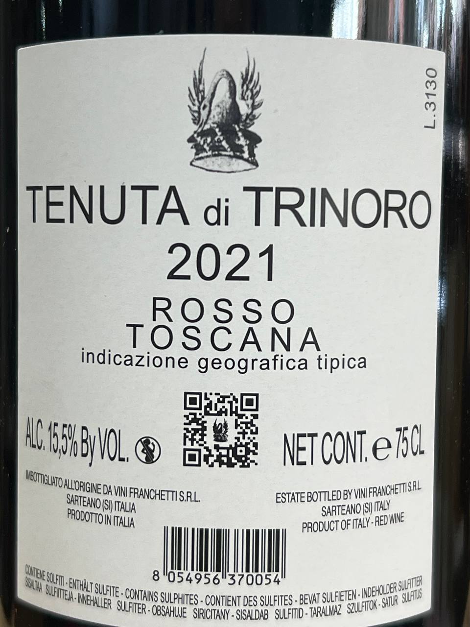 Tenuta di Trinoro 2021 - Vini Franchetti
