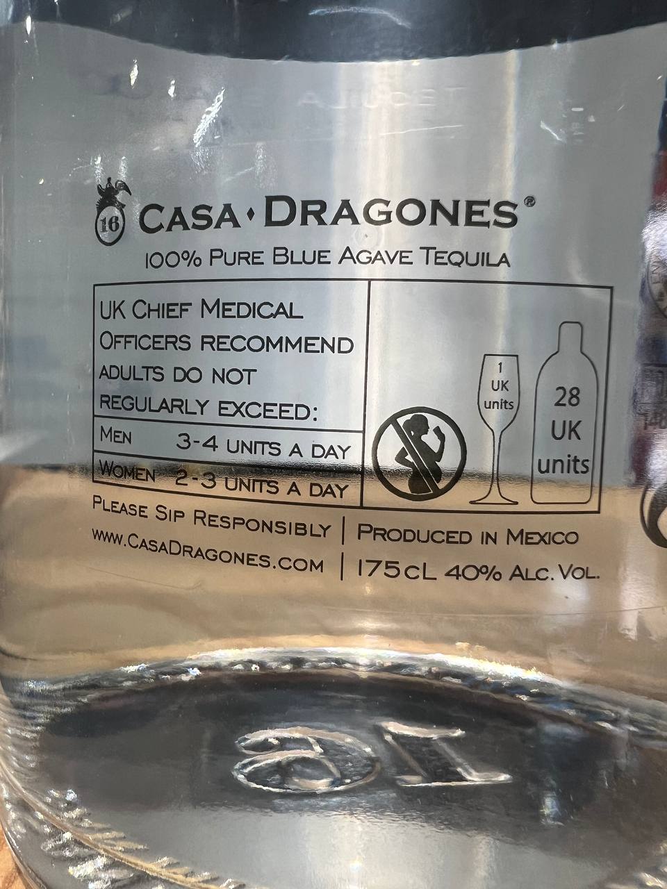 Tequila Casa Dragones Blanco 1,75 litri - Con Confezione