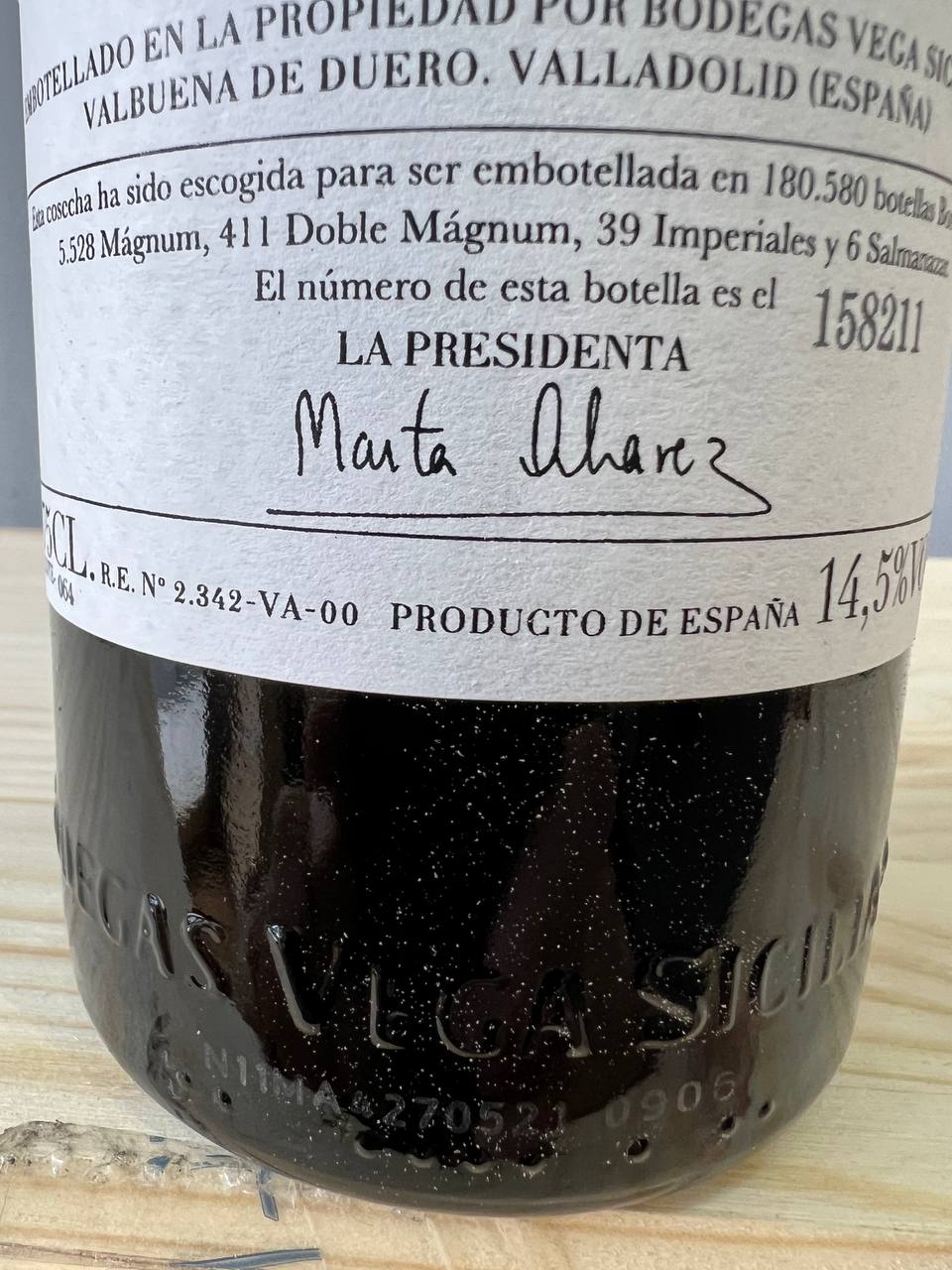 Valbuena 5° 2018 Vega Sicilia