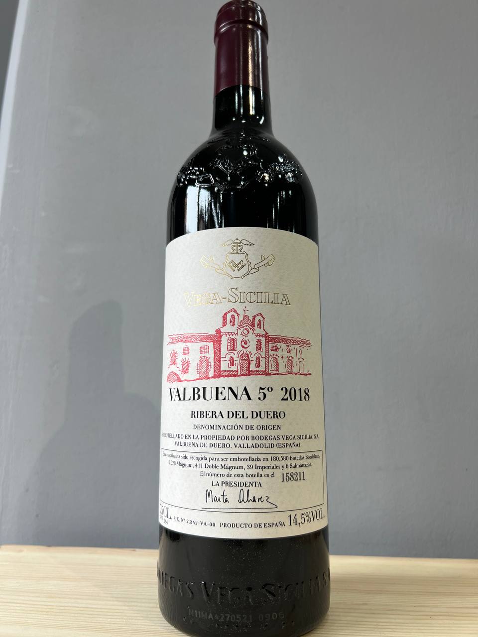 Valbuena 5° 2018 Vega Sicilia