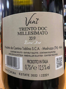 Trento DOC Vent 2019 Extra Brut Cantina Toblino