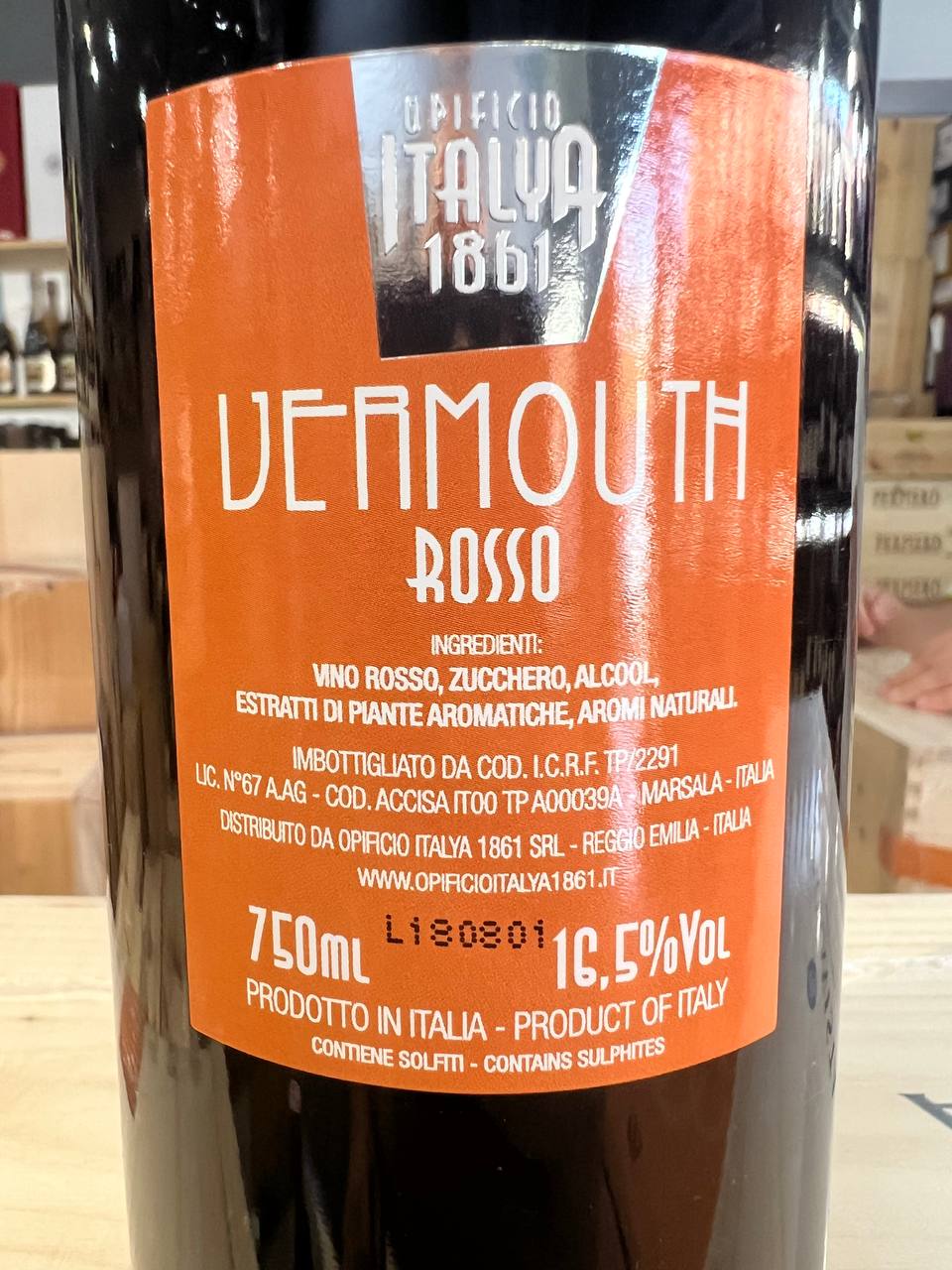 Vermouth Rosso Opificio italya