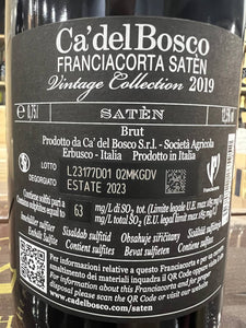 Saten Vintage Collection 2019 Ca’ del Bosco Franciacorta