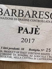 Roagna Barbaresco Pajè 2017 5 litri