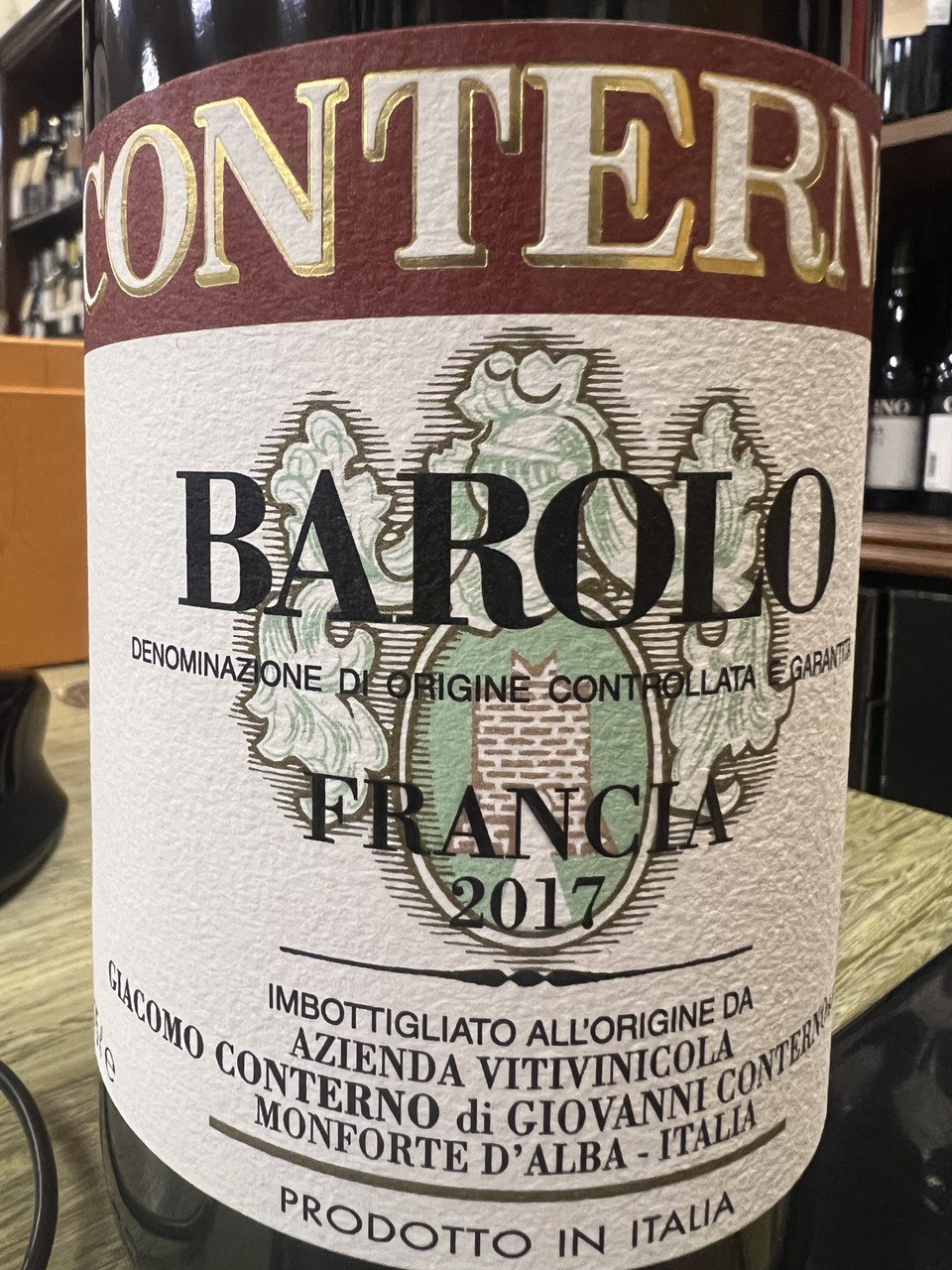 Giacomo Conterno Barolo Francia 2017