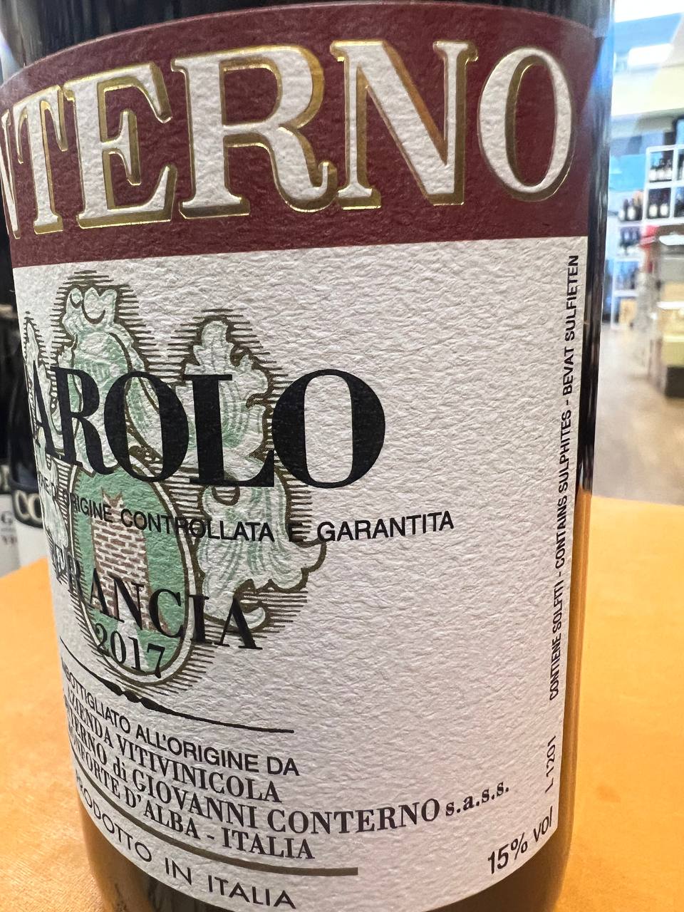 Giacomo Conterno Barolo Francia 2017