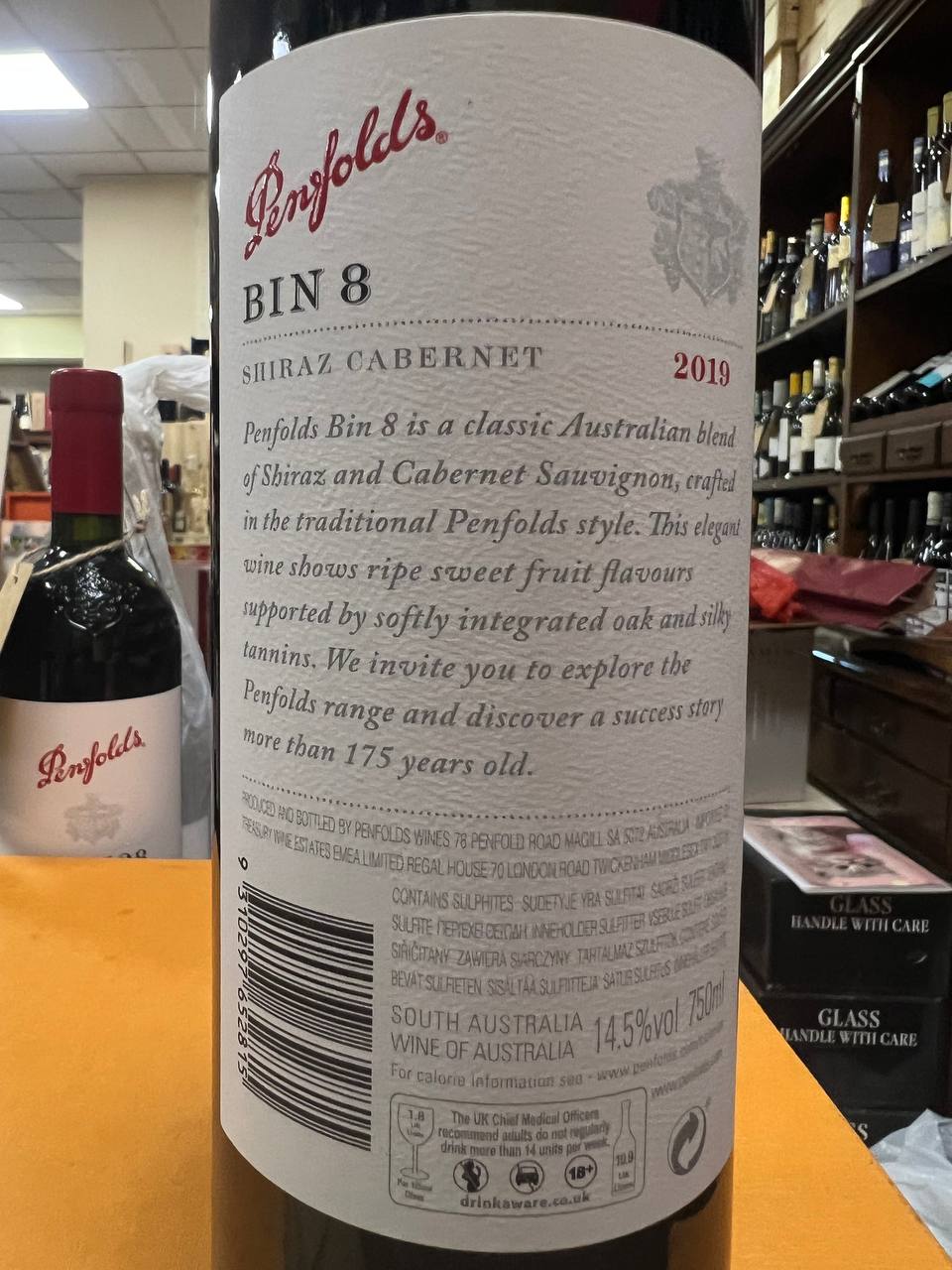 Penfolds Bin 8 2019 Shiraz Cabernet