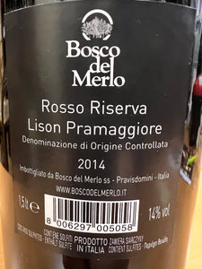 Bosco del Merlo Vineargenti Magnum 2014 - Etichetta Plessi in argento 999 (E.L.)