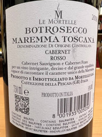Botrosecco 2018 Le Mortelle Cabernet Maremma Toscana