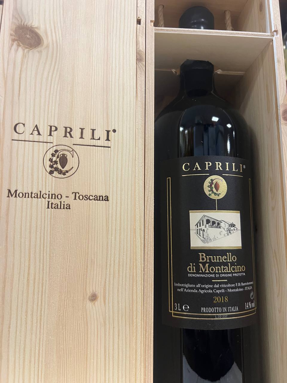 Brunello di Montalcino Caprili Doppio Magnum 2018 - Cassa Legno