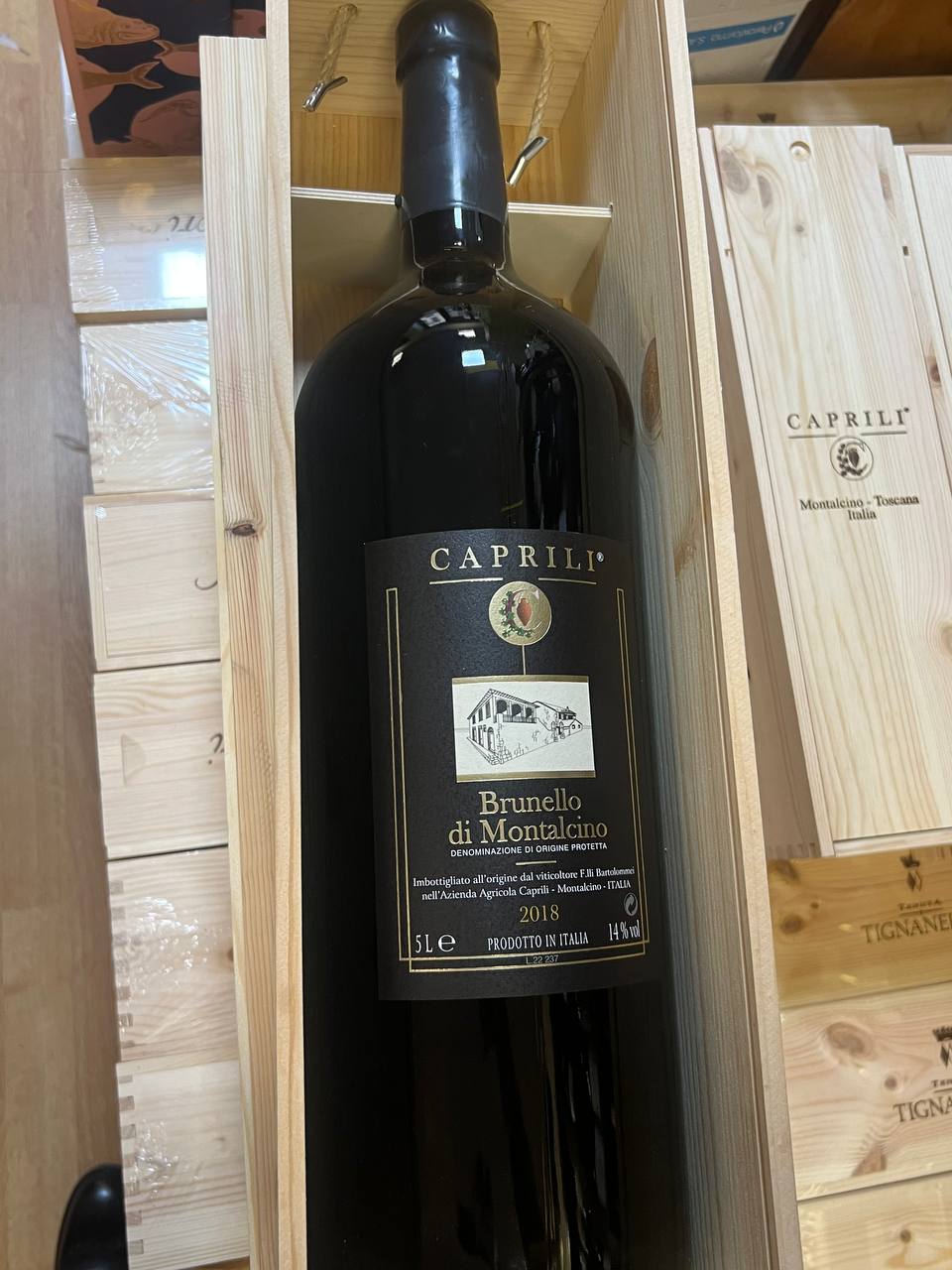 Brunello di Montalcino Caprili 5 Litri 2018 - Cassa Legno