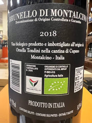 Cupano 2018 Brunello di Montalcino Bio