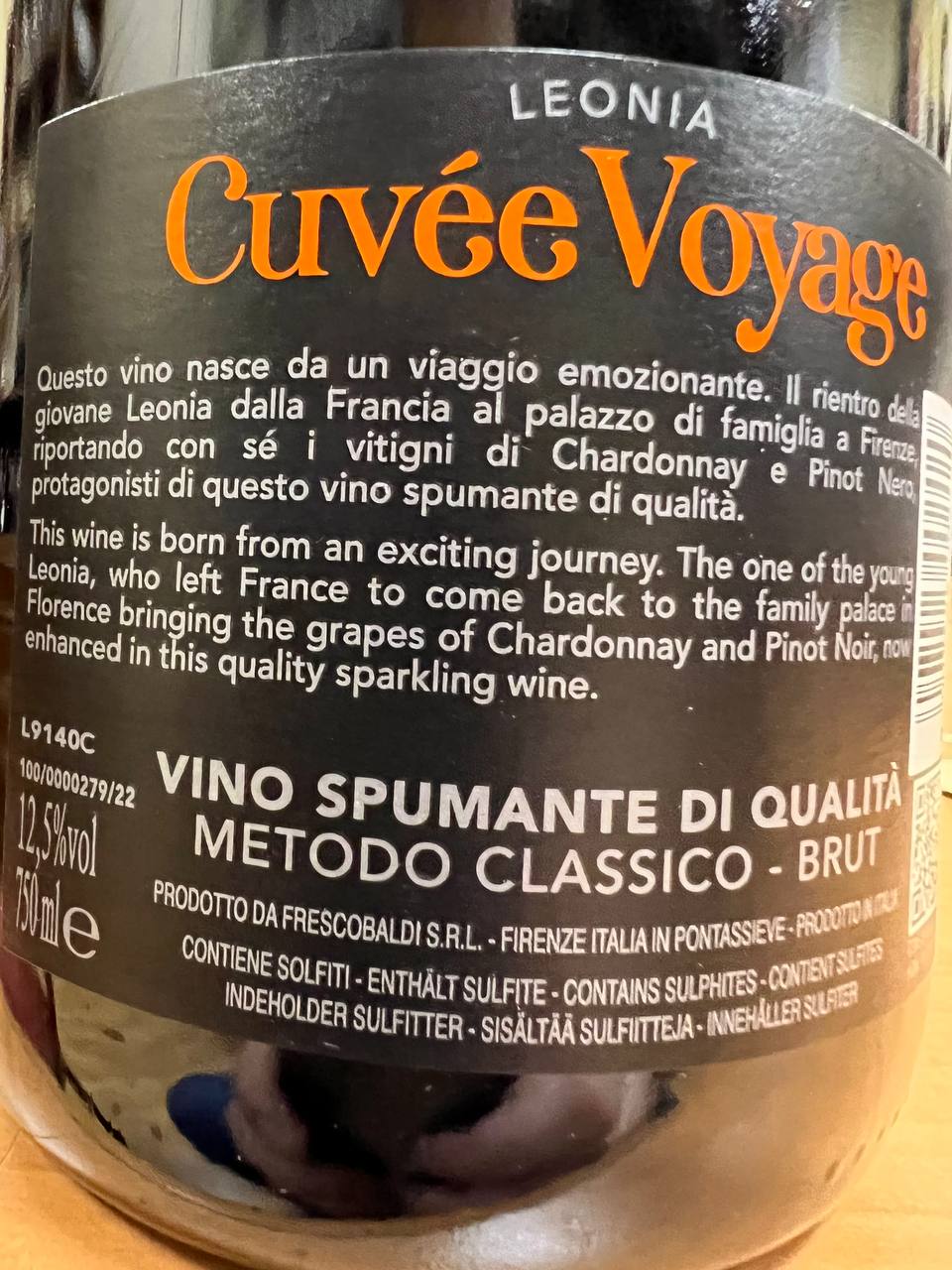 Cuvée Voyage  Frescobaldi - Metodo Classico Brut