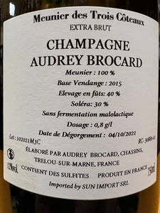 Champagne Audrey Brocard Meunier Des Trois Côteaux