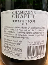 Carica l&#39;immagine nel visualizzatore Galleria,Champagne Chapuy Brut Tradition