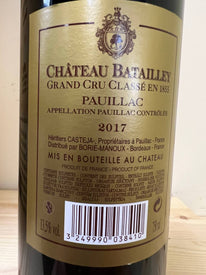 Château Batailley 2017 - Grand Cru Classè Pauillac
