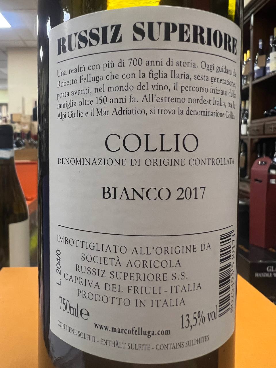 Col Disôre Russiz Superiore Collio Bianco 2017