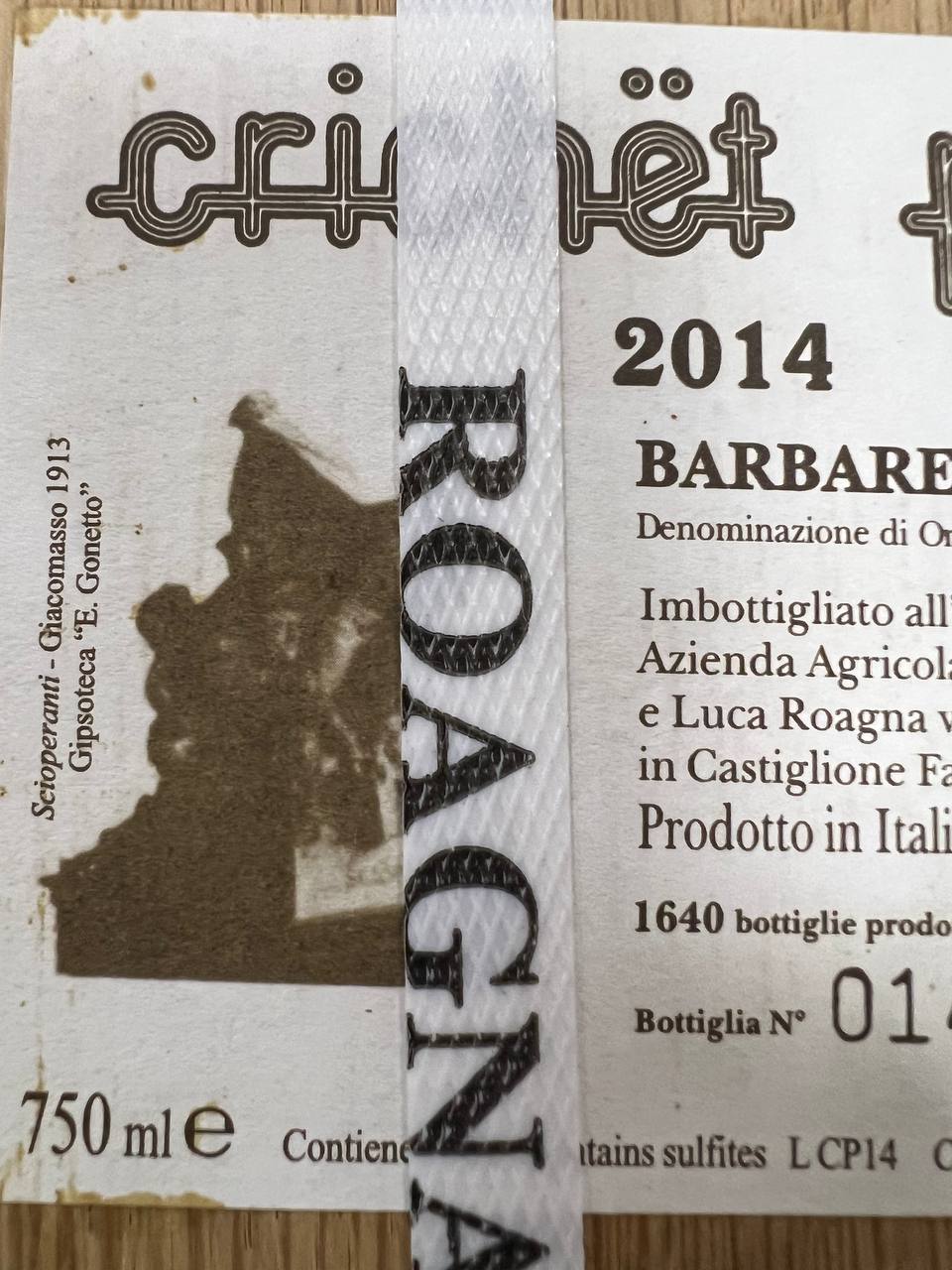 Crichët Pajé 2014 Roagna Barbaresco