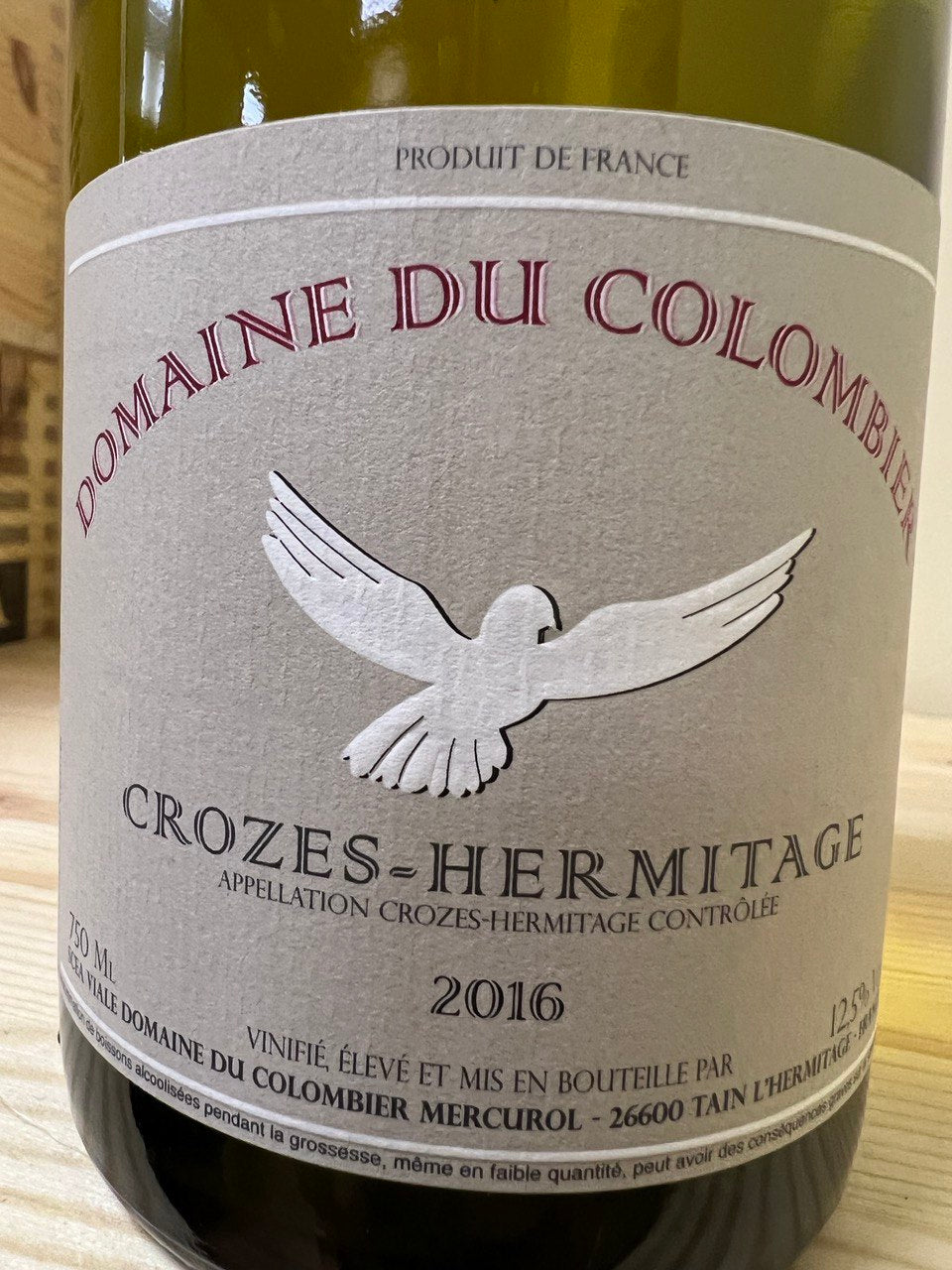 Crozes Hermitage Blanc 2016 Domaine du Colombier