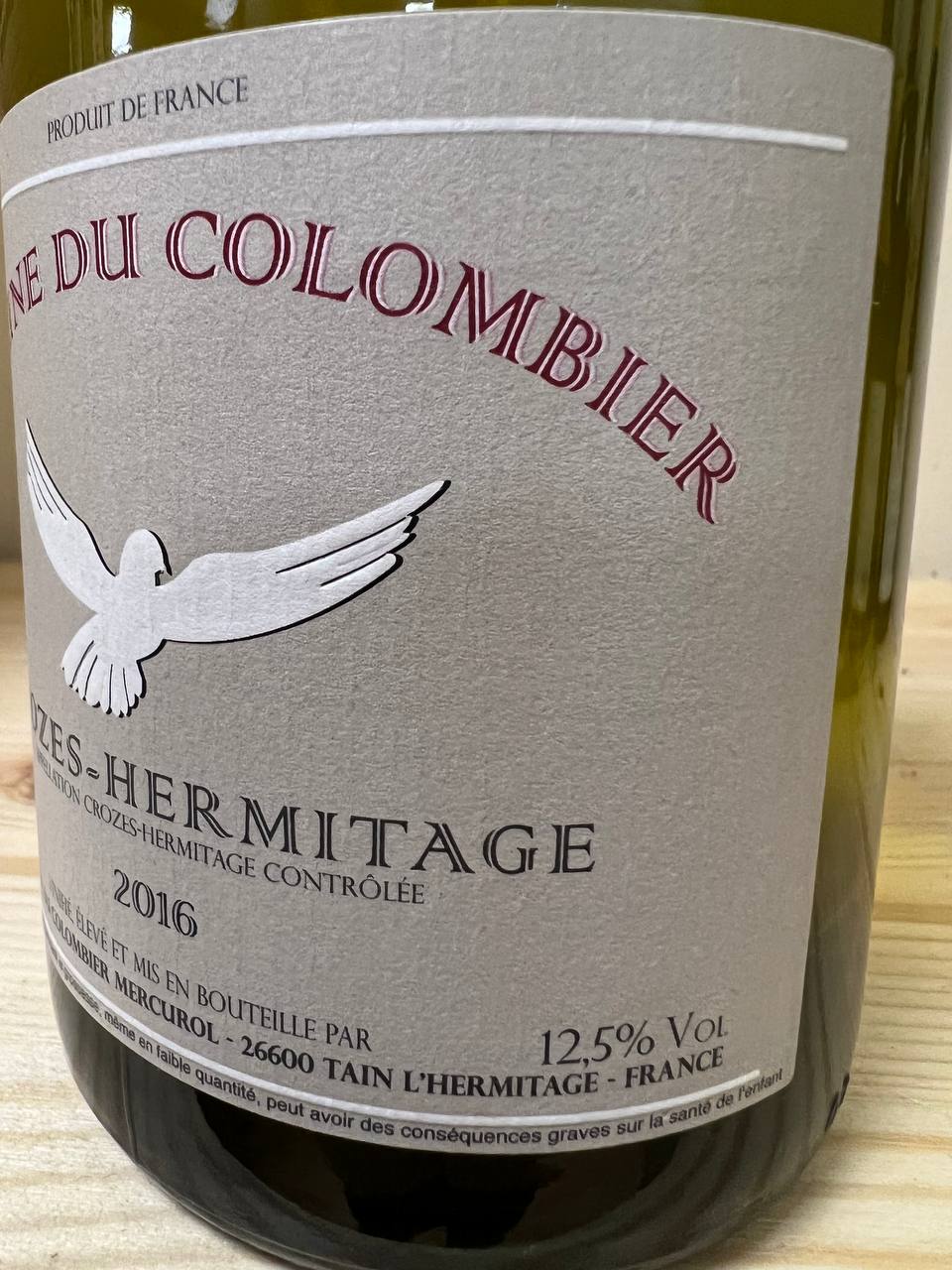 Crozes Hermitage Blanc 2016 Domaine du Colombier