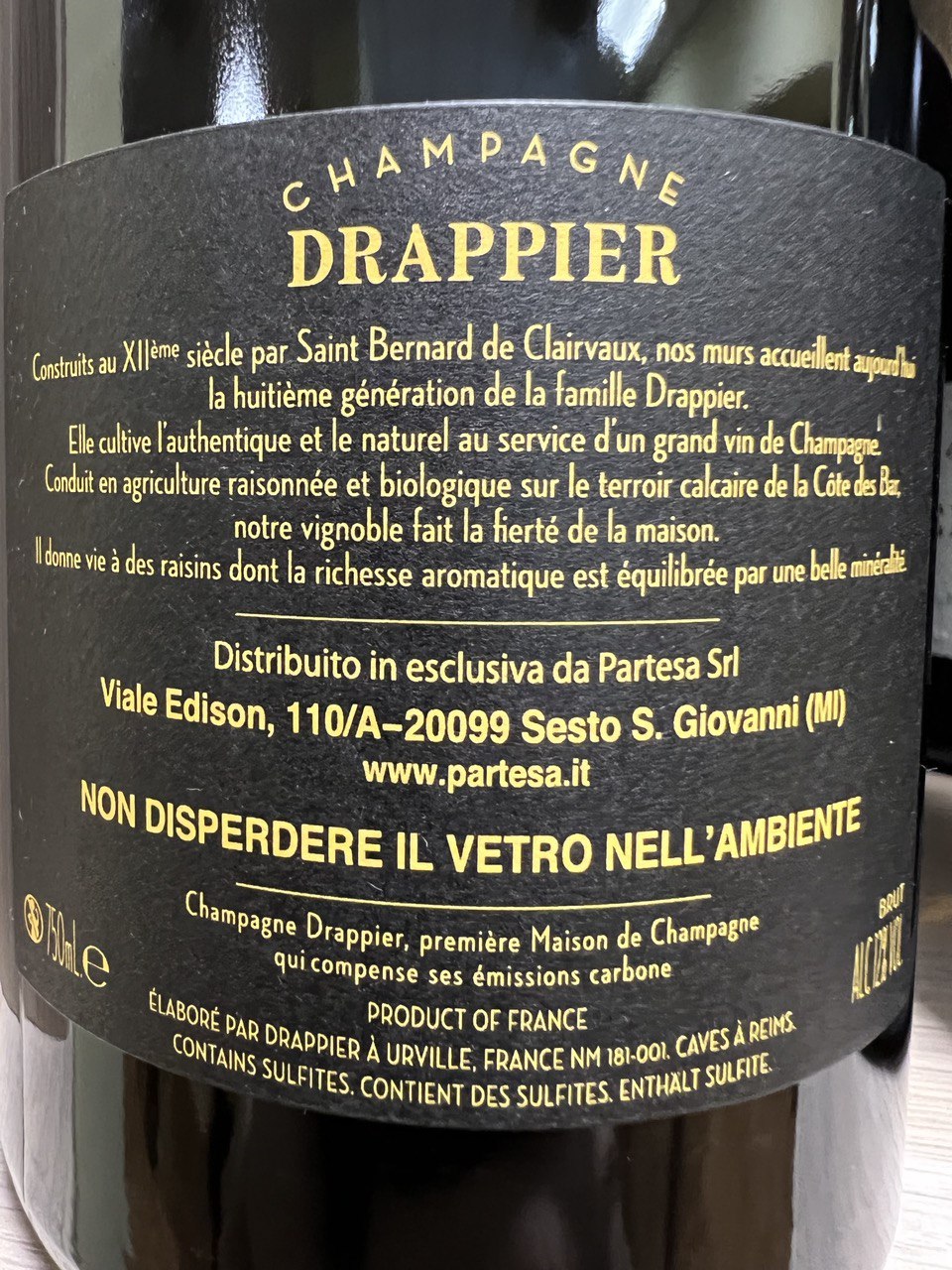 Champagne Drappier Brut Nature