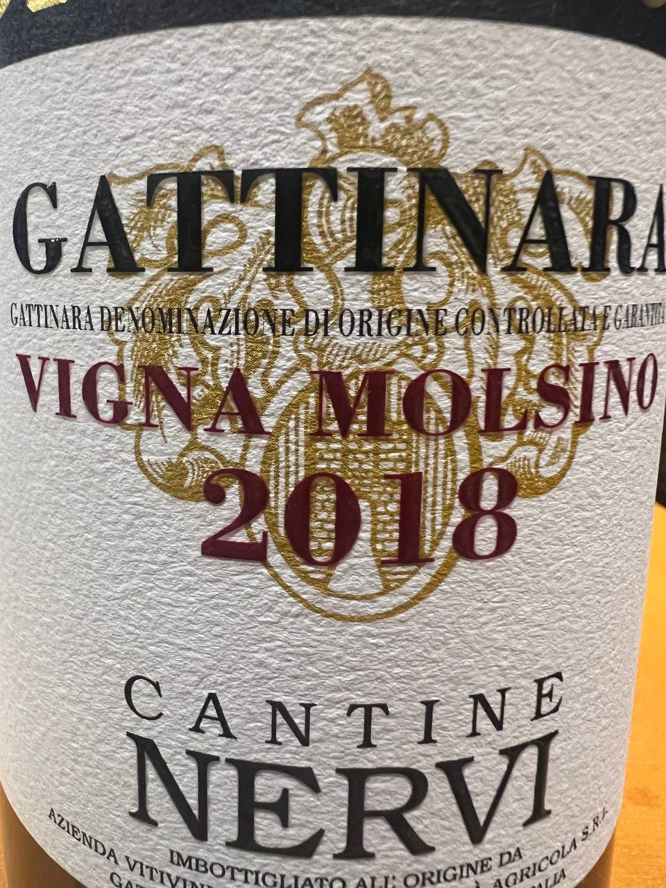 Cantine Nervi Gattinara Vigna Molsino 2018 - Giacomo Conterno