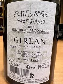 Platt & Riegl Pinot Bianco 2020 Girlan