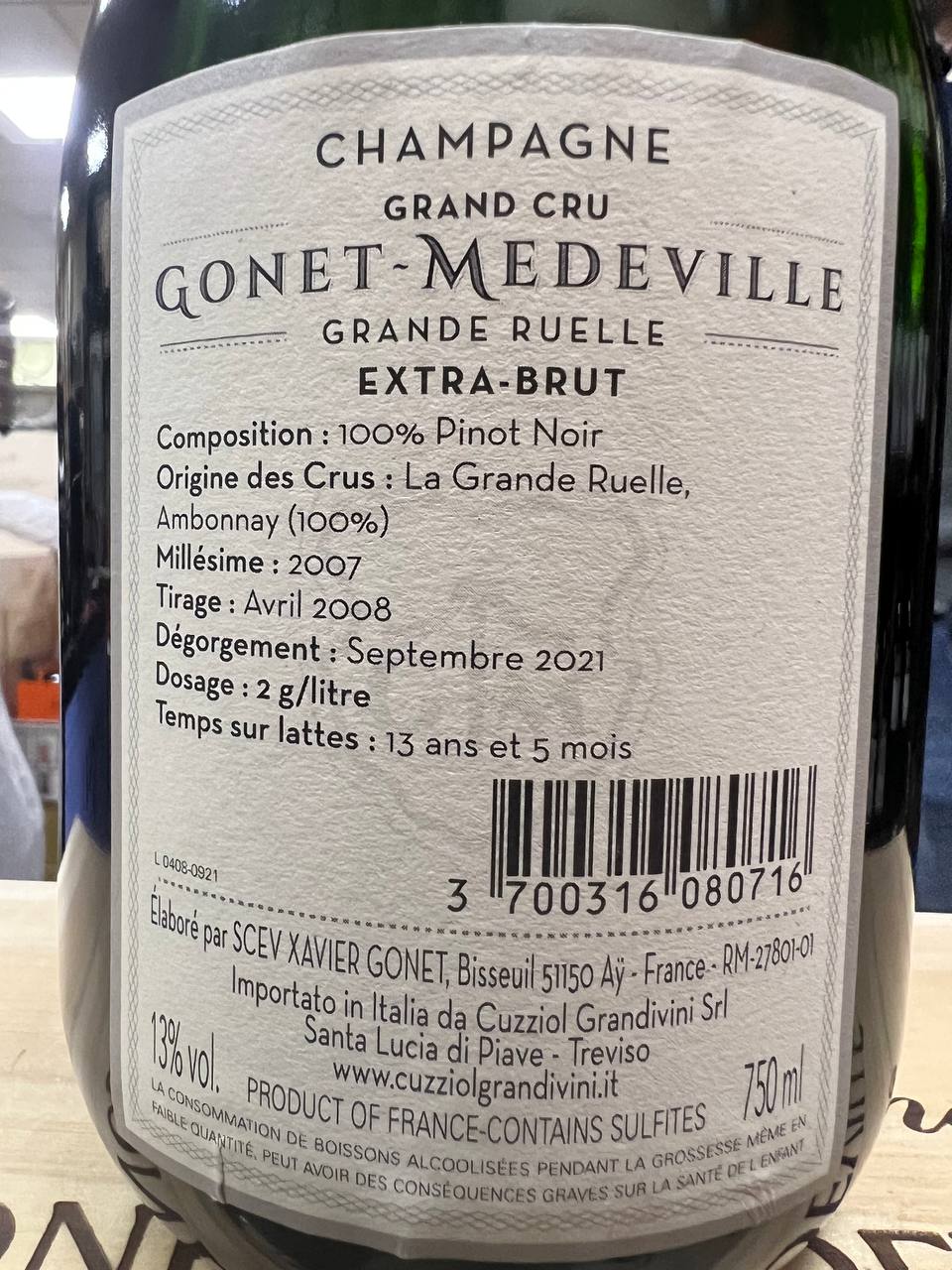 La Grande Ruelle Ambonnay Champagne Gonet-Medeville Grand Cru