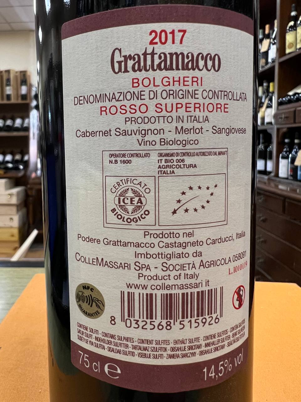 Grattamacco 2017 Bolgheri Rosso Superiore