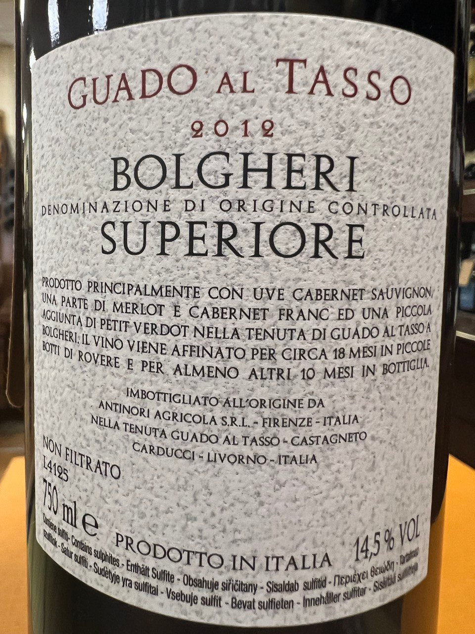 Guado al Tasso 2012 - Bolgheri Superiore