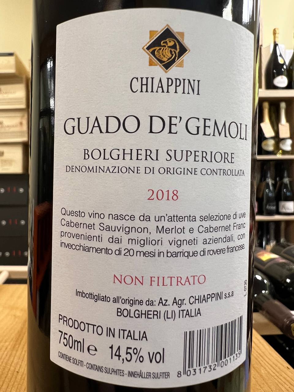 Guado Dè Gemoli Bolgheri Superiore 2018