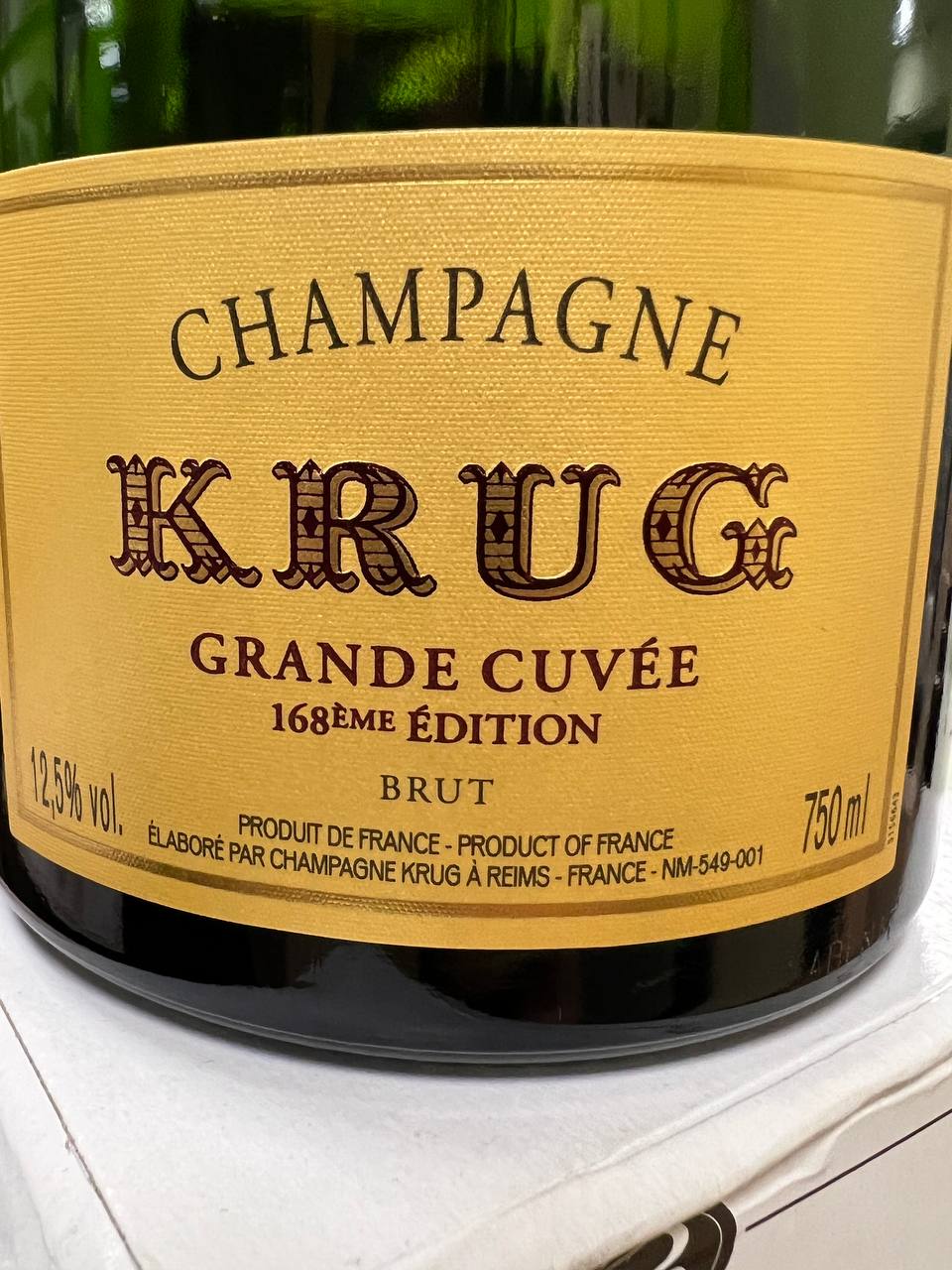 Champagne Krug Grande Cuvée 168ème Édition