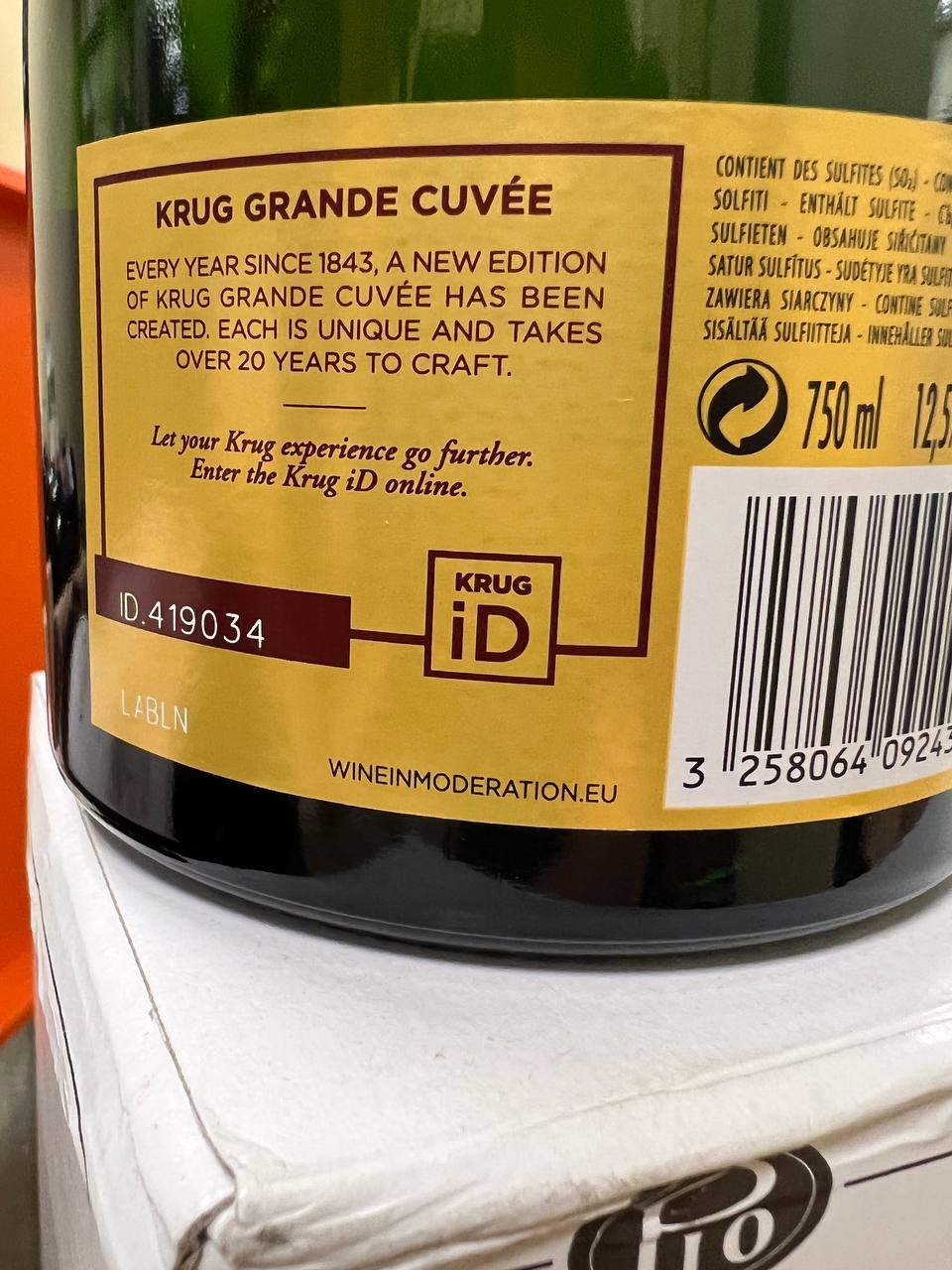 Champagne Krug Grande Cuvée 168ème Édition