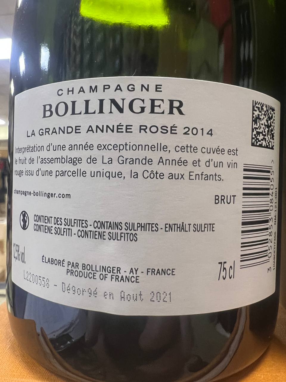 Bollinger La Grande Année Rosé 2014