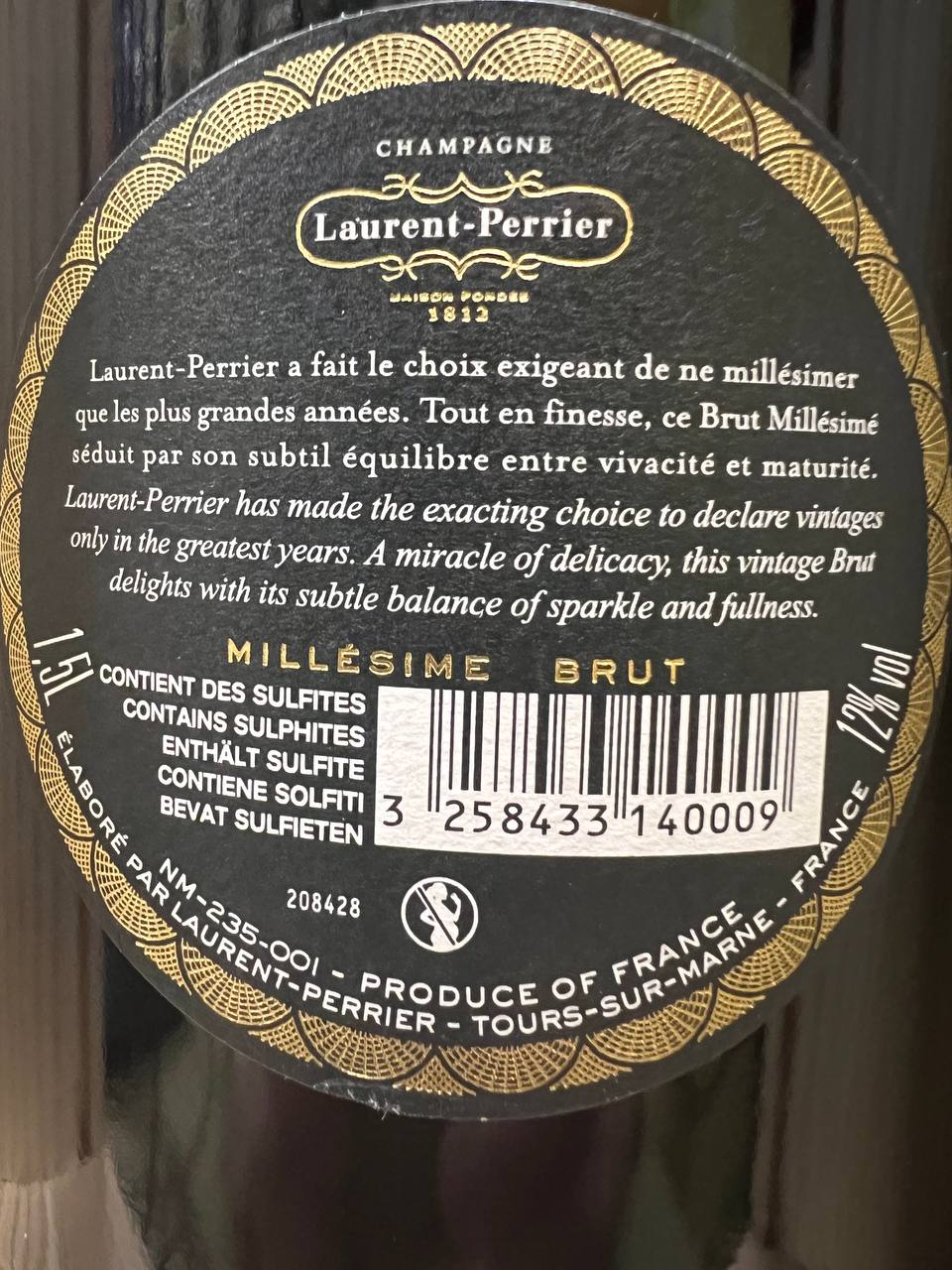 Laurent-Perrier Magnum Millésime 2008 - Champagne Brut