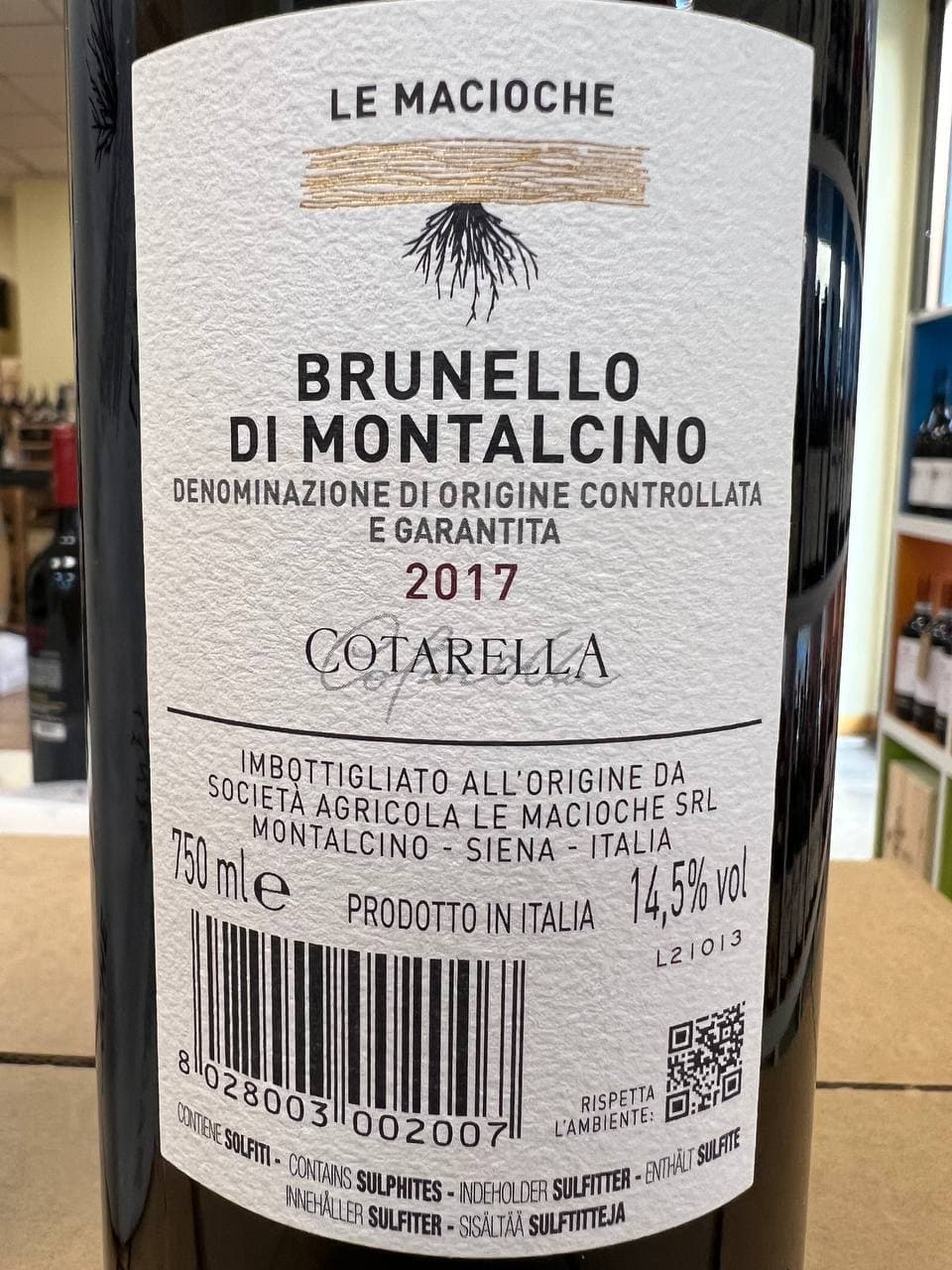 Le Macioche Brunello Di Montalcino 2017- Famiglia Cotarella