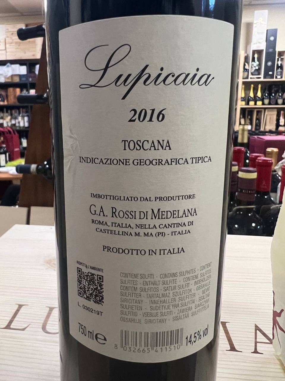 Castello Del Terriccio Lupicaia 2016