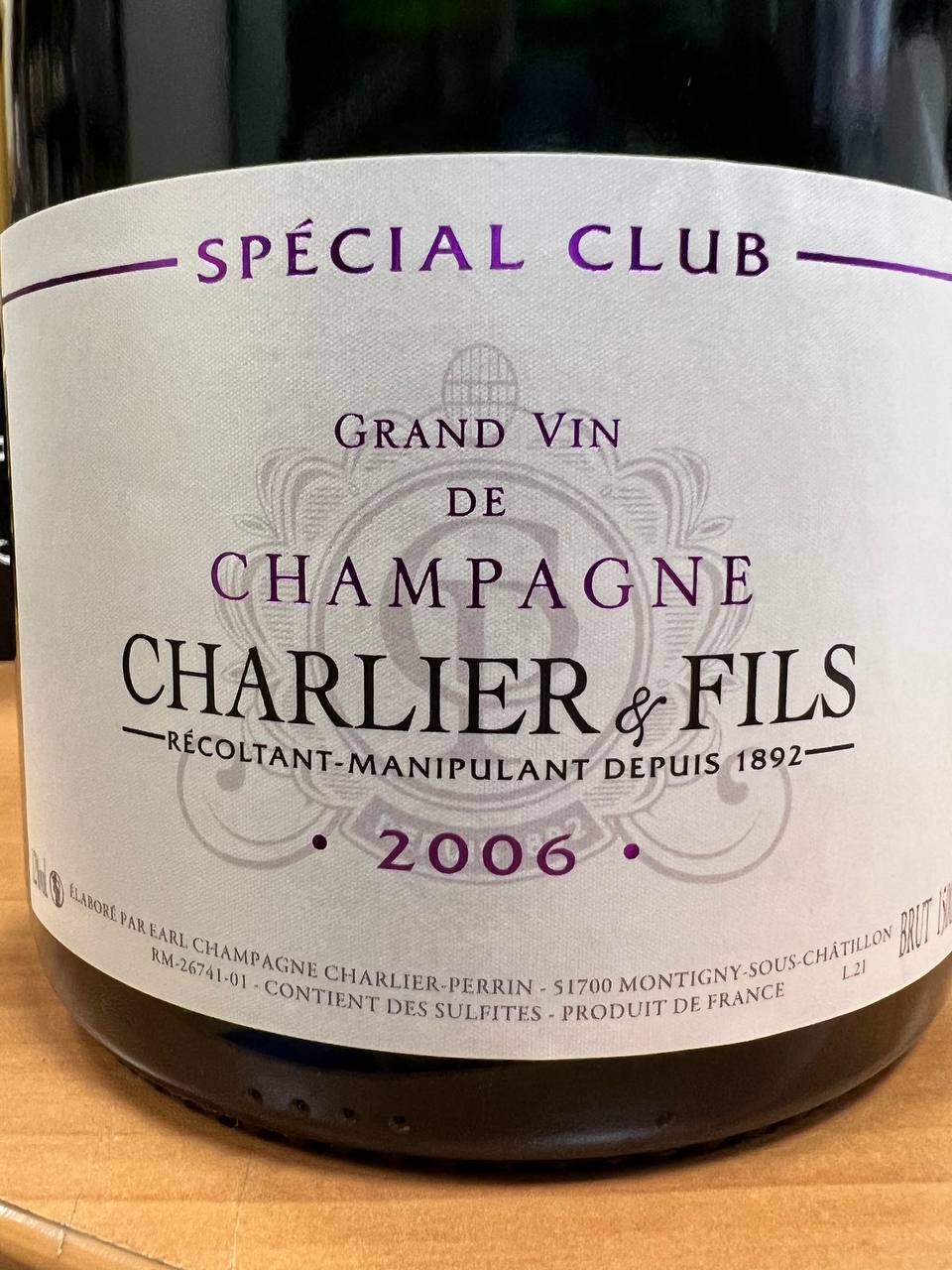 Charlier & Fils Special Club Vintage 2006 Magnum - Con Astuccio