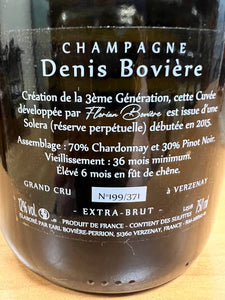 Champagne  Mèmory Solera Grand Cru Denis Bovière