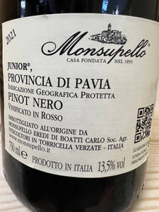 Pinot Nero Junior 2021 Monsupello