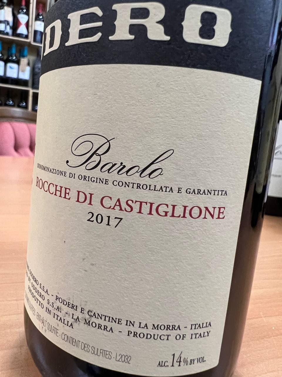 Barolo Rocche di Castiglione 2017 Oddero