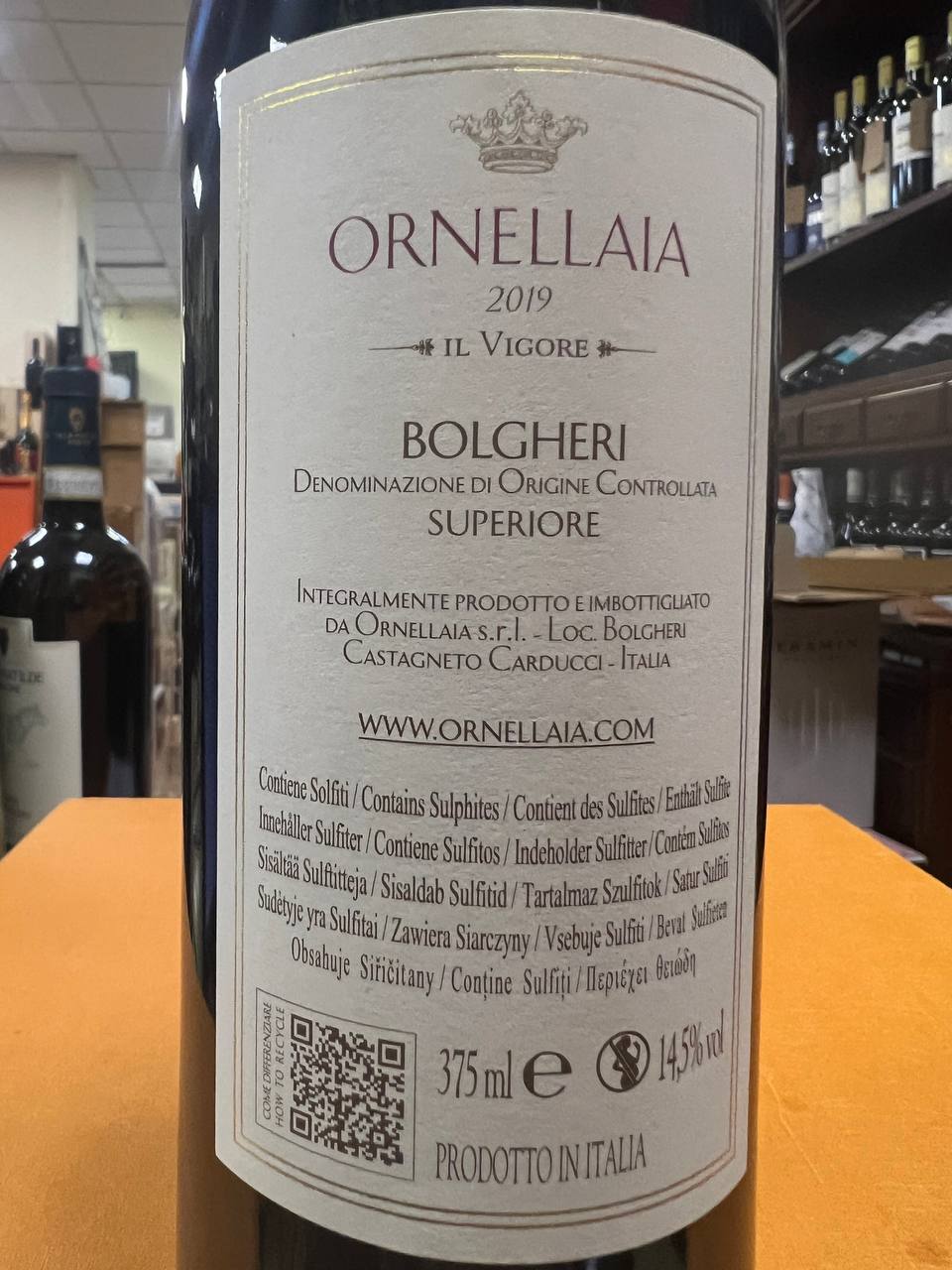 Ornellaia 2019 Mezza Bottiglia - Bolgheri Superiore