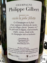 Carica l&#39;immagine nel visualizzatore Galleria,&quot;La Jolie Fillette&quot; Philippe Gilbert  Champagne 1er Cru Cuvée