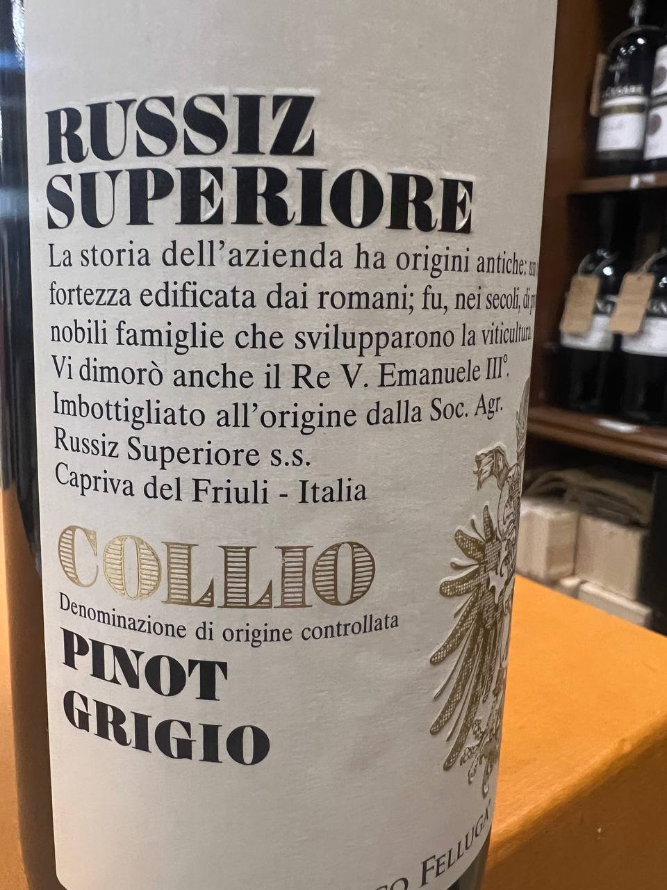 Russiz Superiore Collio Pinot Grigio 2021