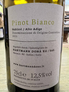 Hartmann Donà Pinot Bianco 2021