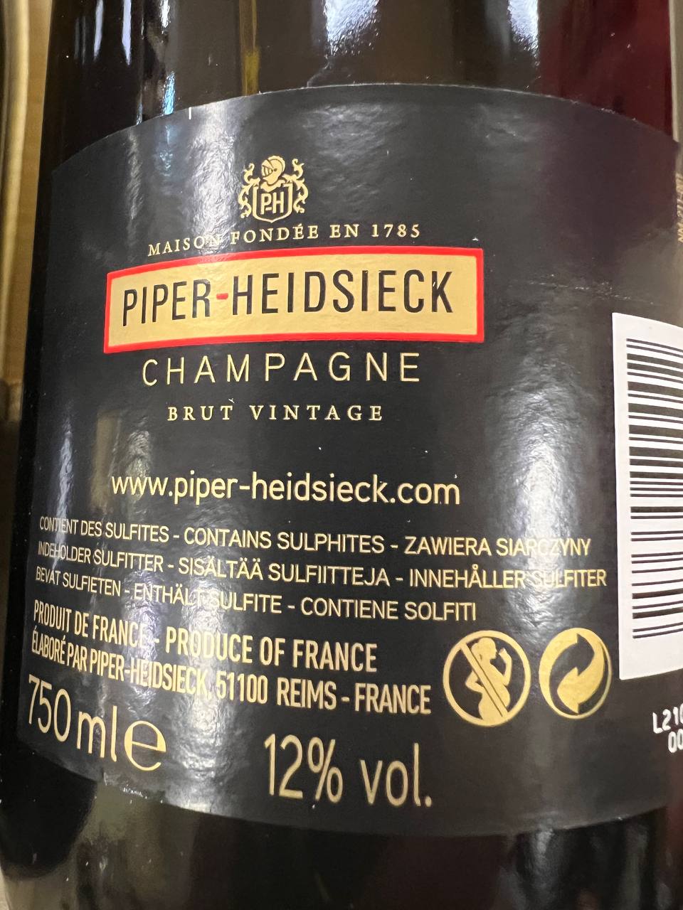 Champagne Piper-Heidsieck Vintage 2014 - Cassetta legno da 2 Bottiglie