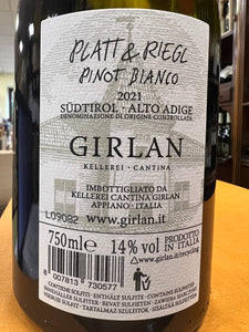 Girlan Platt & Riegl Pinot Bianco 2021