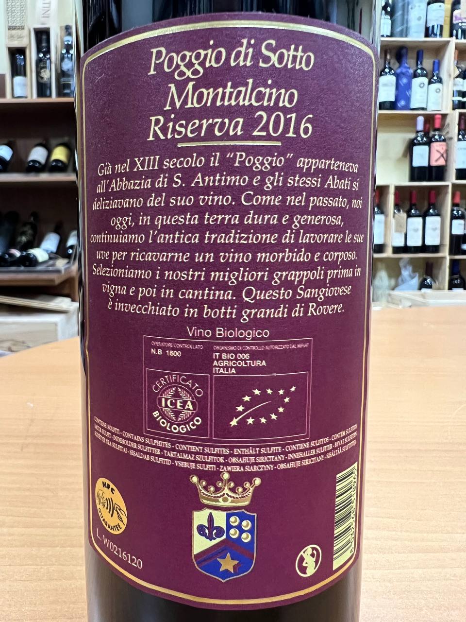 Poggio di Sotto Riserva 2016 Brunello di Montalcino