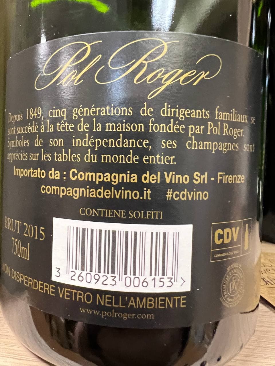 Champagne Pol Roger Vintage 2015 - Con astuccio