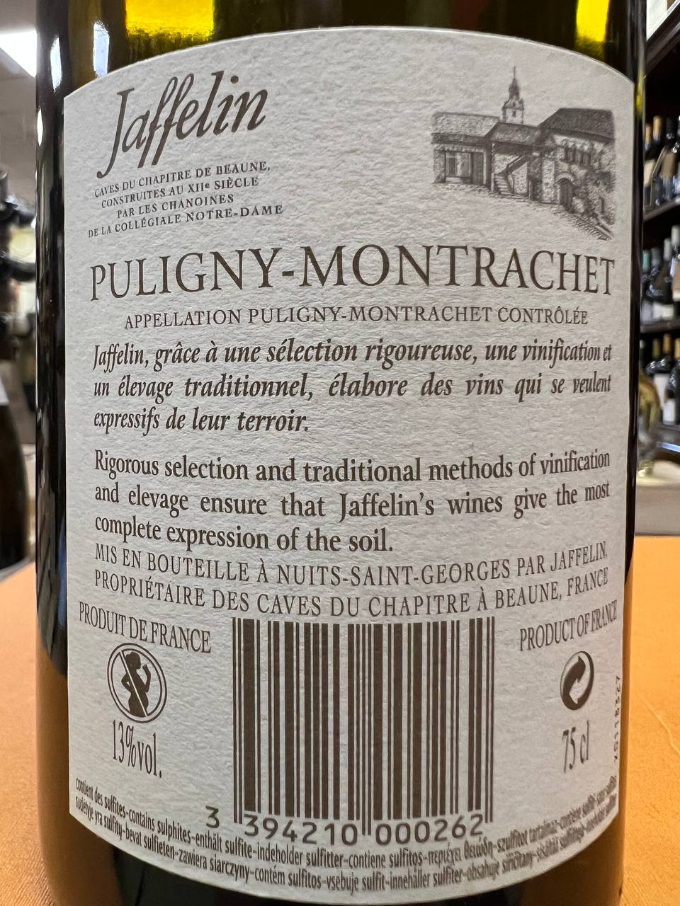 Jaffelin Puligny-Montrachet 2018